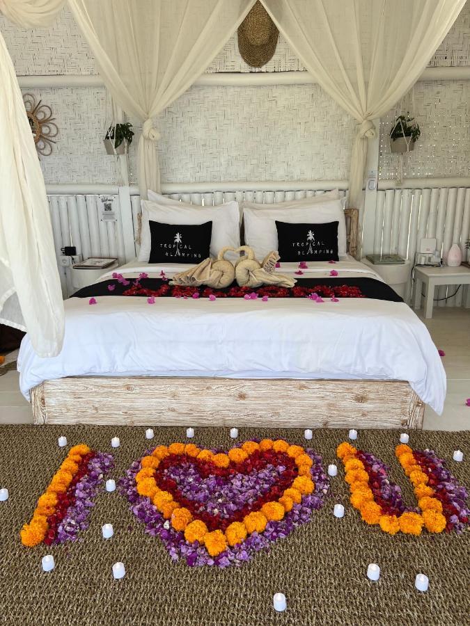 Tropical Glamping Nusa Penida - Private Romantic Seaside Bungalow Diamond Beach Pelilit Ngoại thất bức ảnh